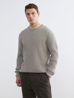 Bisiklet Yaka Erkek Triko Kazak