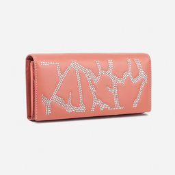 Кошелёк на магнитах, цвет пудровый