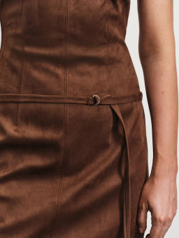 Платье мини из искусственной замши / Zarina  фото 6