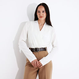 Ремень женский, ширина 4 см, пряжка металл, цвет коричневый - Simaland фото 3