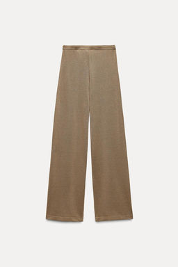 WIDE-LEG KNIT TROUSERS - Zara фото 8