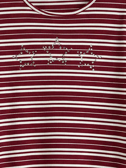 Bisiklet Yaka Ta?l? K?z ?ocuk Elbise