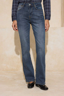 Mavi Normal Bel Az Esnek Flare _spanyol Pa_a Jeans TWOSS26JE00010