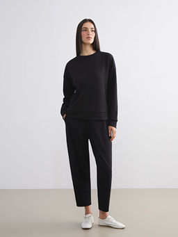 Bisiklet Yaka Oversize Kad?n Sweatshirt
