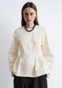 Top peplum de algod?n - H&m фото 3