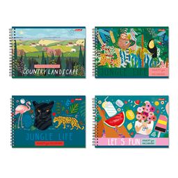 Светоч 48АЛГР4_2_3_9 Альбом для рисования, матовая ламинация, 100 г/м2 A4 29 х 20.5 см 48 л. 4 шт. на гребне 000277 Дивный мир