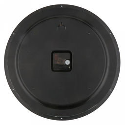 Часы настенные "Маэстро" д37,5см, h5,5см, мягкий ход, циферблат белый; цифры арабские, черный; корпус пластик, черный; в коробке (Китай)