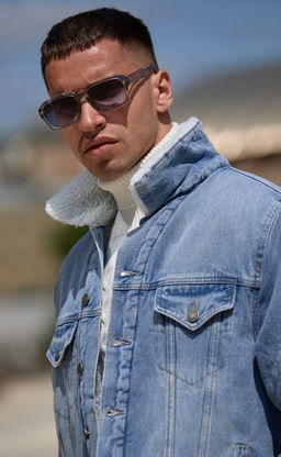 Куртка джинс утепл F021-1370-01W l.blue