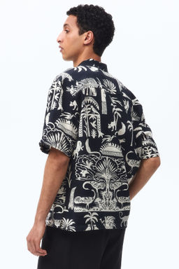 Camisa resort estampada Relaxed Fit - H&m фото 6