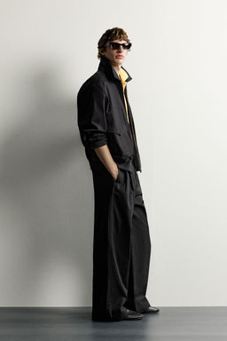 PANTAL?N RELAXED FIT PLIEGUES / ?ndigo - Zara фото 3