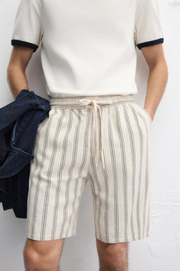 LINEN - VISCOSE BERMUDA SHORTS - Zara фото 26