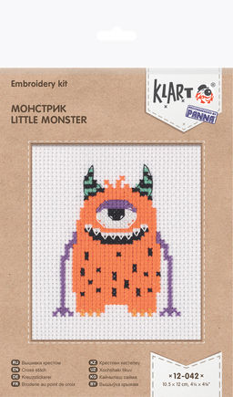 Klart набор для вышивания 12-042 Монстрик 10.5 х 12 см
