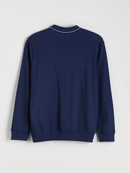 Polo Yaka Erkek Sweatshirt