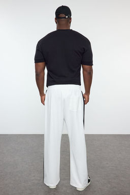 TRENDYOL MAN Siyah Wide Leg Renk Bloklu Buyuk Beden Esofman Alt? TMNAW25AJ00005 - Trendyolmilla фото 5