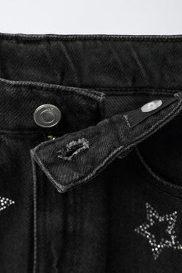 DENIM SKIRT WITH SPARKLY STARS - Zara фото 3