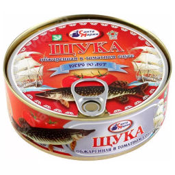 Цена за 2шт. Щука в том.соусе 230 г Санта Мария, , шт