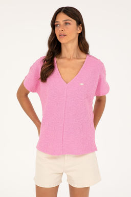 U. S. Polo Assn / Женская фиолетовая футболка