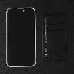 Защитное стекло для iPhone 14 Pro, антишпион, 9H, 0.33 мм, чёрное - Simaland фото 2