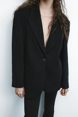 OVERSIZE FLEECE BLAZER - Zara фото 3