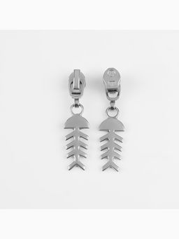 Цена за 2 шт. Бегунок для молнии «Спираль», №3, «Рыба», 10 шт., цвет никель