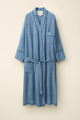 VESTIDO CUADROS CREATED BY CARAMEL LONDON X ZARA / Azul  фото 4