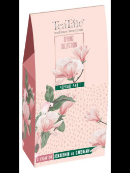TeaTale/Garden Flowers Pink /Земляника со сливками/ черн чай вес 50 г*12 шт (Рязанская ЧФ)