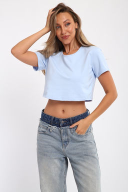 83908 укороченная футболка женская - Натали фото 12