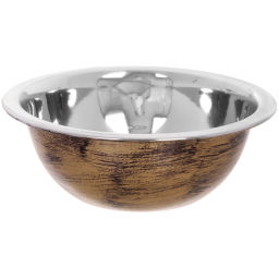 Цена за 2 шт. Миска из нержавеющей стали 0,5л 16см цвет Антик