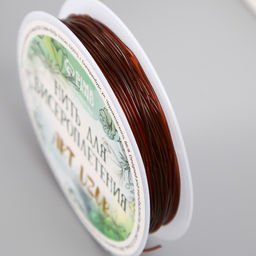 Резинка для плетения «Кофейная», намотка 10 м, ш. 0.8 мм, 6.5×6.5×1.3 см