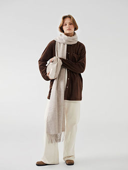 Oversize Kadife Kad?n G?mlek Tunik