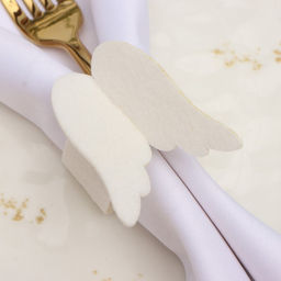 Цена за 2 шт. Набор декоративных новогодних колец для салфеток «Крылья», 2 штуки, d=5 см, 100% п/э, фетр