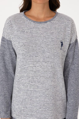 Kad_n Gri Melanj Pijama Tak_m_ - U.s. polo assn фото 6