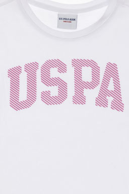 K_z _ocuk Beyaz Basic Ti__rt Sepette S_rpriz _ndirim - U.s. polo assn фото 4