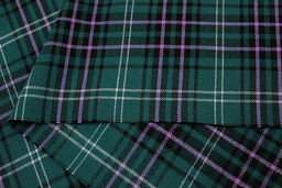 Фуле Клетка цв.т.опаловый зеленый/сиренево-розовый, ш.1.45м, хлопок-100%, 130гр/м.кв - Купава фото 6