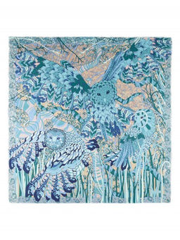 Платок жен. шелк+шерсть+мод 120х120 E16-8225-12 - Eleganzza фото 4