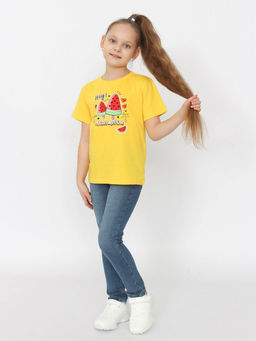 CRB wear/ HSKG 63842-30 Футболка для девочки,желтый/Ex.Cherubino  фото 2
