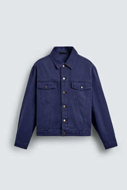 CAZADORA LAVADA RELAXED FIT / Azul tinta - Zara фото 7