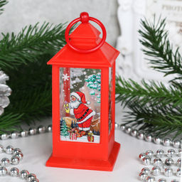 Фонарь светодиодный 13 см / JSFD02red /уп 12/240/новогодний/красный - Галеонтрейд фото 6