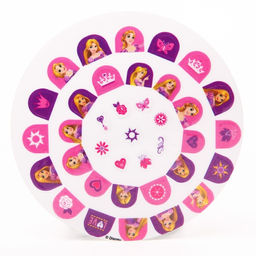 Наклейки для ногтей детские, Рапунцель