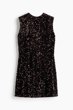 Vestido de lentejuelas con lazo decorativo - H&m фото 2