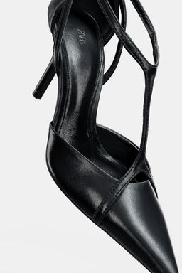 HIGH-HEEL SHOES WITH ANKLE STRAP - Zara фото 6