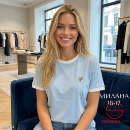 Футболка женская из хлопка