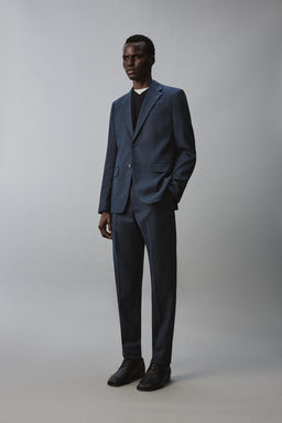 BLAZER TRAJE CUADROS / Azul