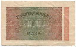 20000 марок 1923 года Германия