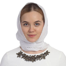 Косынка из муслина с кружевом - Мастерская ПОКРОВ фото 3