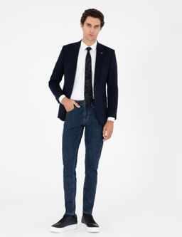 Кашемировая куртка узкого кроя темно-синего цвета - Cacharel фото 4