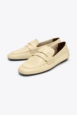 LEATHER PENNY LOAFERS - Zara фото 2