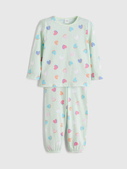 Bisiklet Yaka K?z ?ocuk Pijama Tak?m