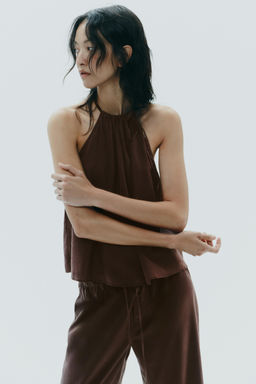 FLOWING HALTER TOP - Zara фото 3