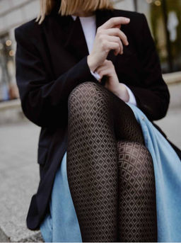 Колготки фантазийные CONTE ACCENT Колготки с рисунком nero